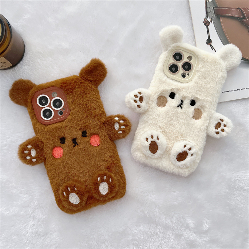 Phone Cases For Iphone 12 Pro Max - Coque de téléphone antichoc en peluche