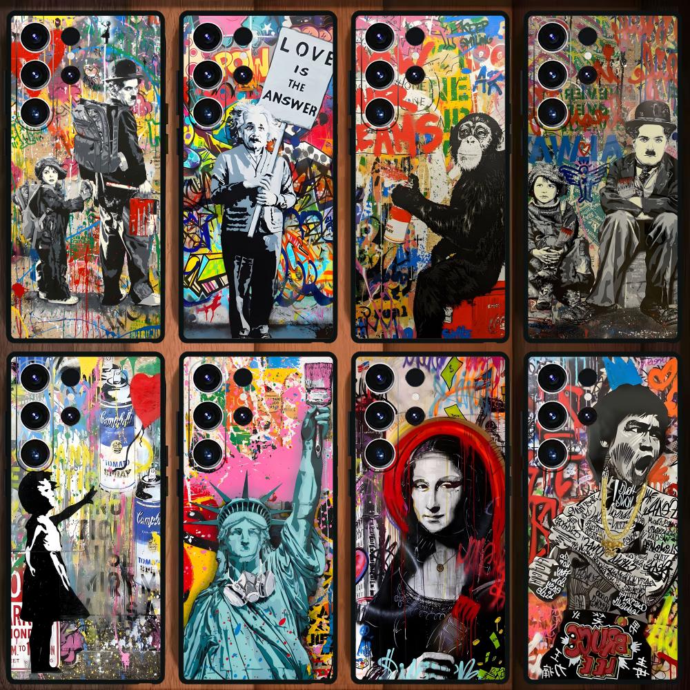 Phone Cases Samsung Galaxy - Banksy Graffiti Art coque de téléphone