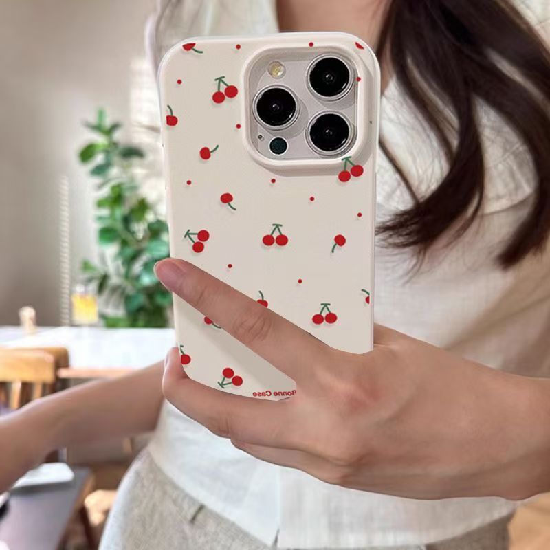 Cute Cartoon Case - Coque de téléphone à motif cerise