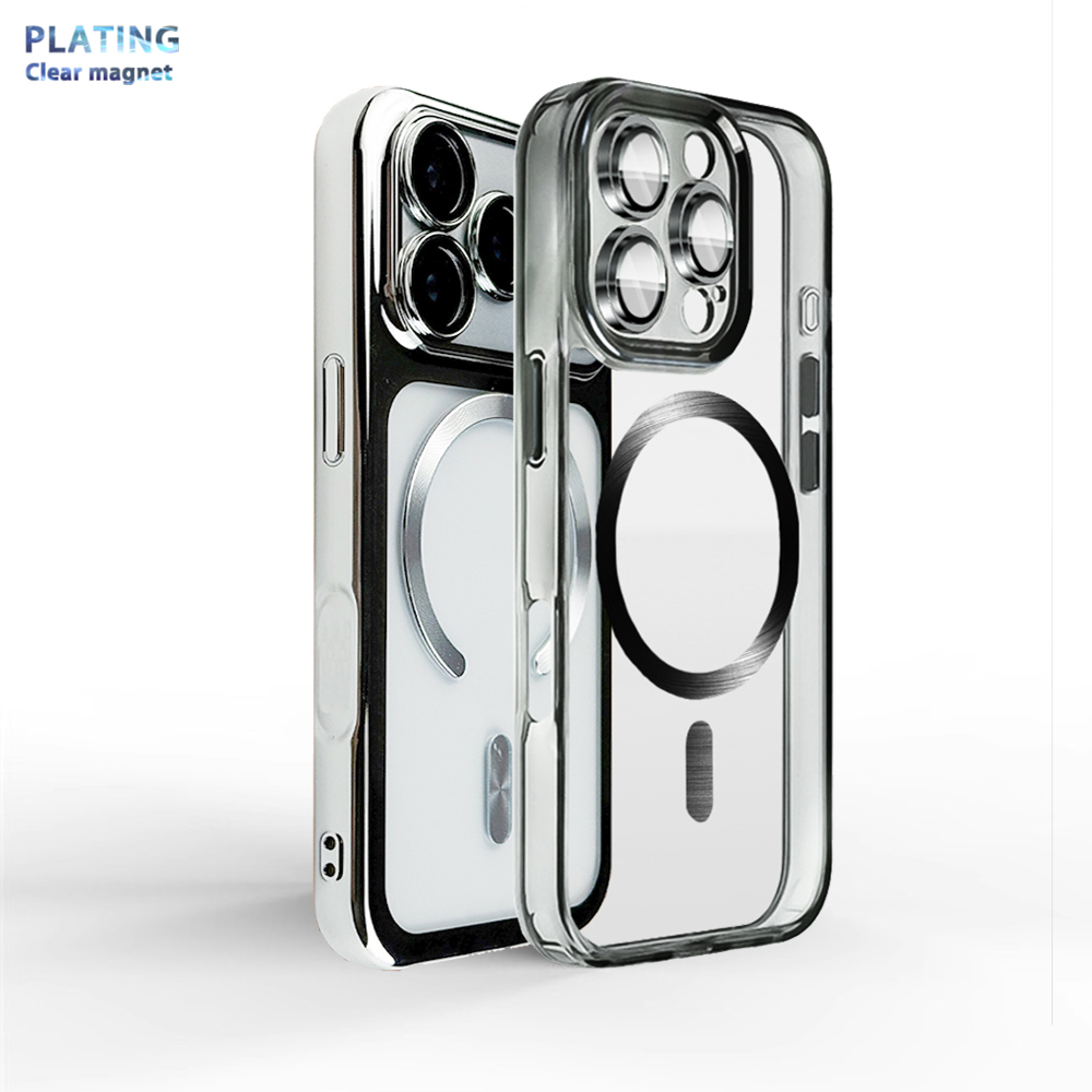 Phone Cases With Magnet - Coque Galvanoplating Couverture Complète Protection Arrière