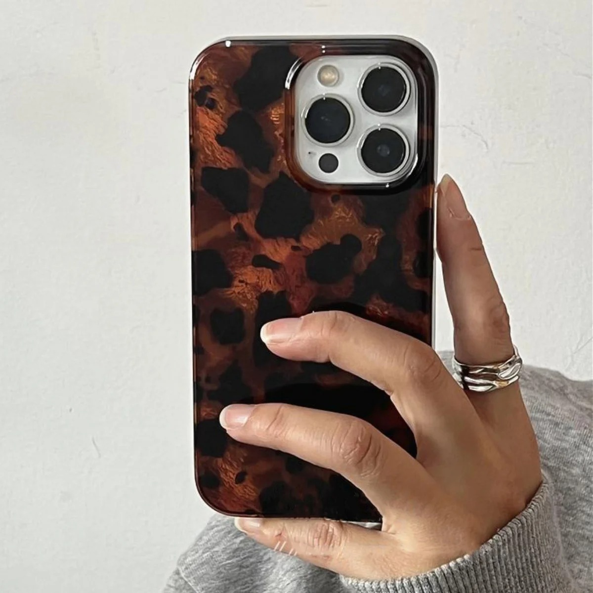 Phone Cases Xs Iphone - Coque de téléphone laser texturée ambre