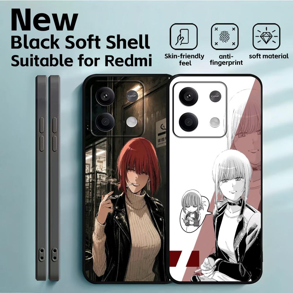 Phone Cases Redmi - Coque de téléphone souple noire pour
