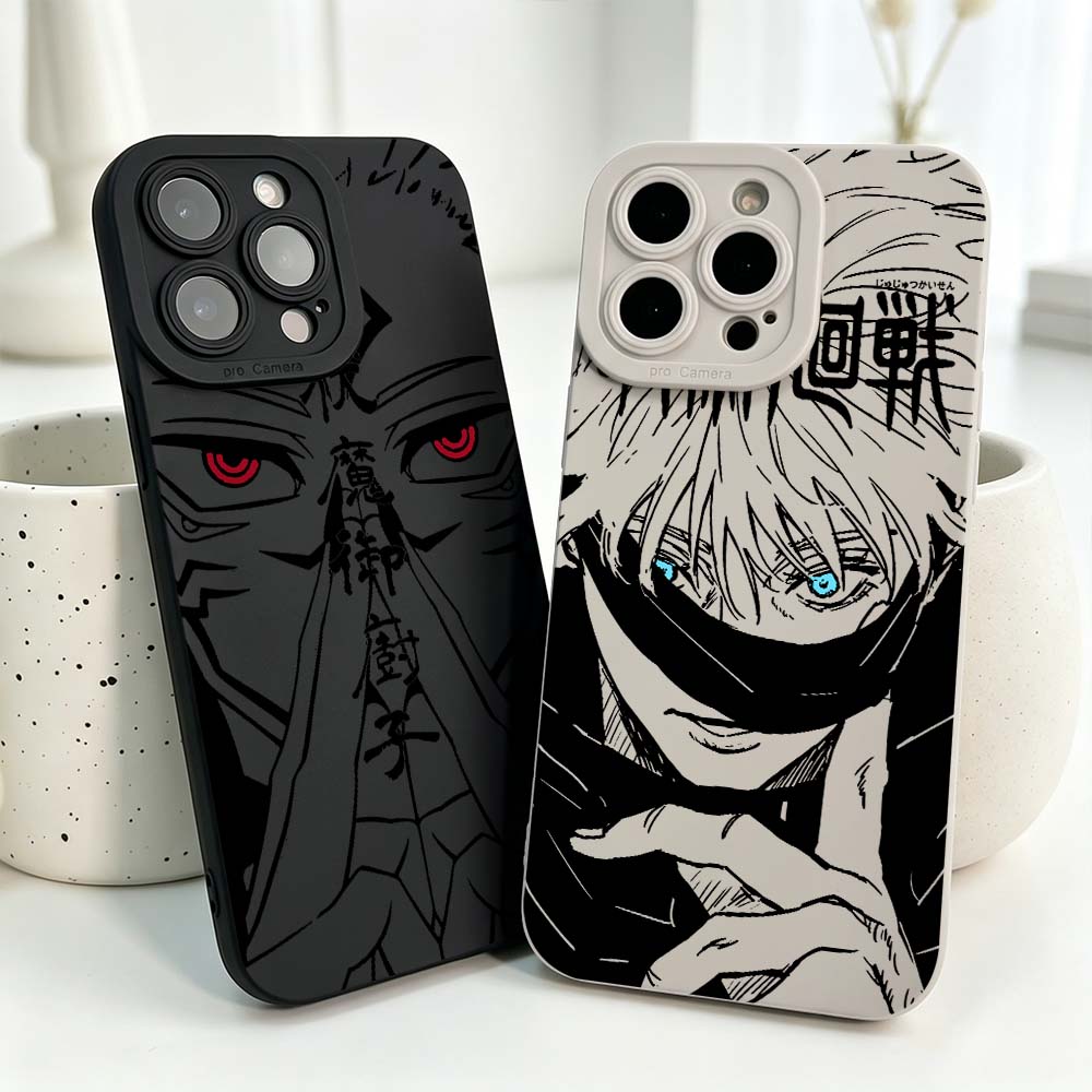 Phone Cases Xs Iphone - Coque en silicone souple Anime Jujutsu