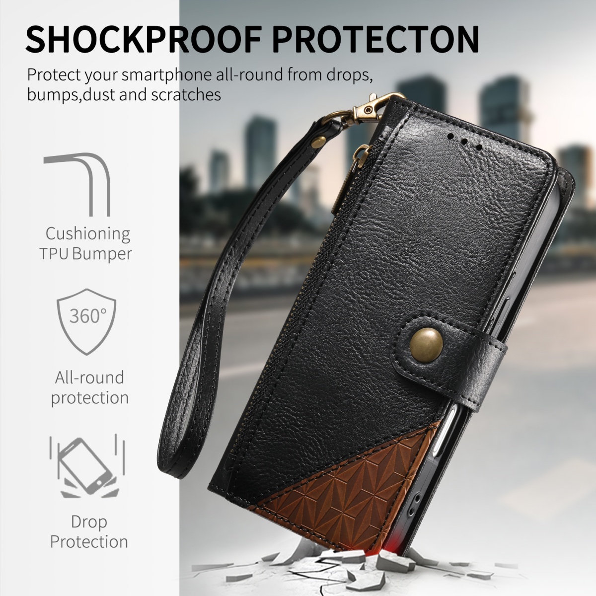 Étui portefeuille à rabat en c - Phone Cases With Wallet avis et prix