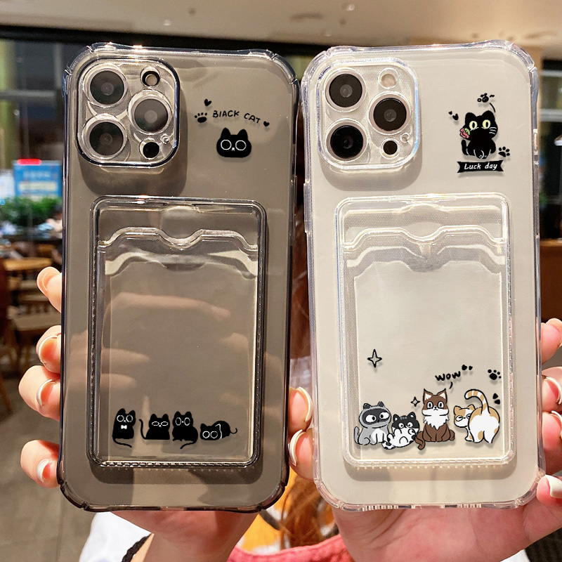 Coque de téléphone chat noir m - Phone Cases With Wallet avis et prix
